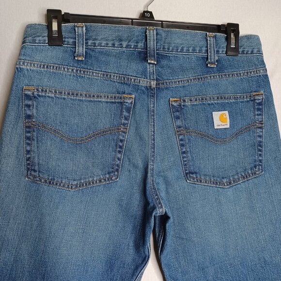 Carhartt Jeans Mens 34x30 Relaxed Straight Leg Workwear Western Rodeo Cowboy - Picture 5 of 8